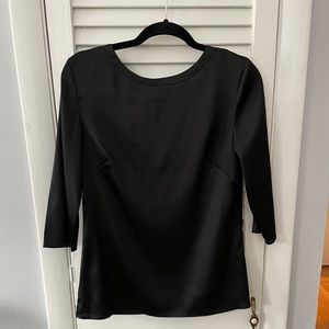 Scoop back blouse